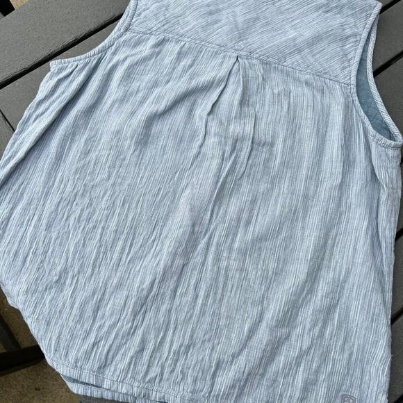 KUHL sleeveless top, blue, women's size L - Picture 4 of 10